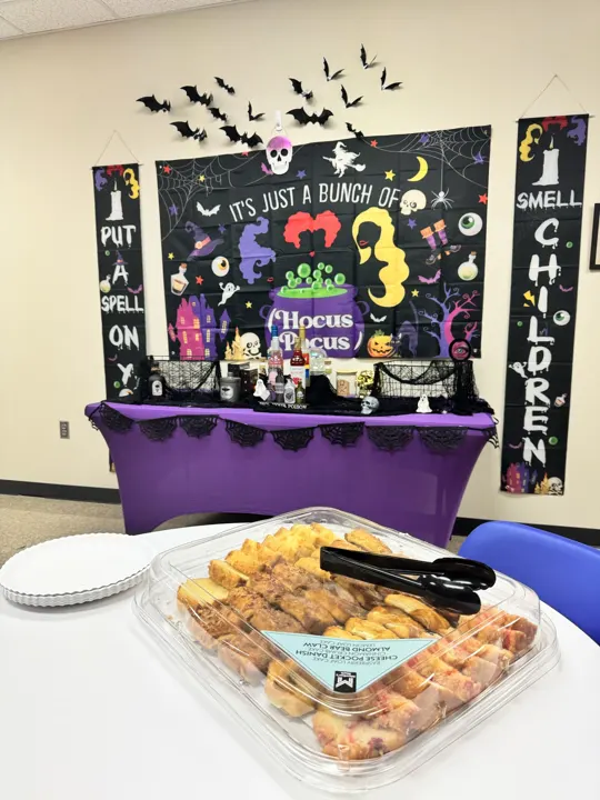Our Halloween treat table