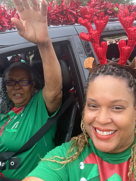 Holiday parade fun